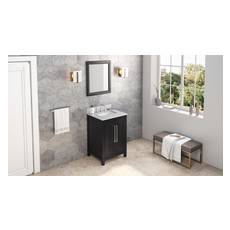 double bathroom sink with cabinet