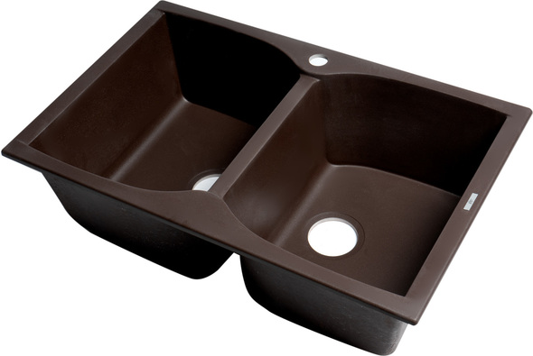 Alfi Kitchen Sink Double Bowl Sinks Chocolate Modern