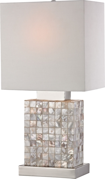 ELK Home Table Lamp Table Lamps Chrome, Mother of Pearl Transitional