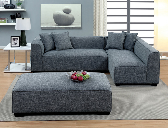 Furniture of America Sofas and Loveseat Gray Modern 