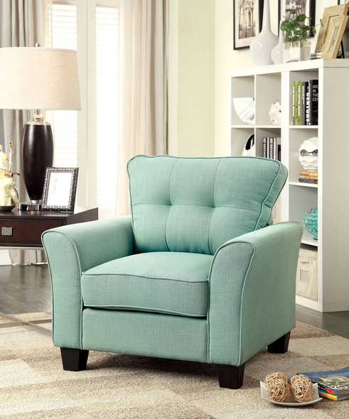 Furniture of America Chairs Light Teal Modern 