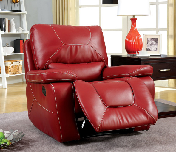 Furniture of America Chairs Red Modern 