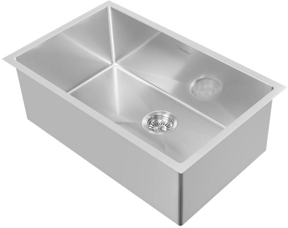 Whitehaus Sink Single Bowl Sinks Brushed Stainless Steel