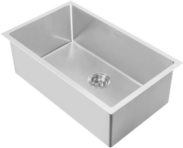 Whitehaus Sink Single Bowl Sinks Brushed Stainless Steel