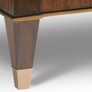 Cole and Co Bathroom Vanities Medium Walnut with Rose Gold painted accents Traditional, Transitional or Contemporary