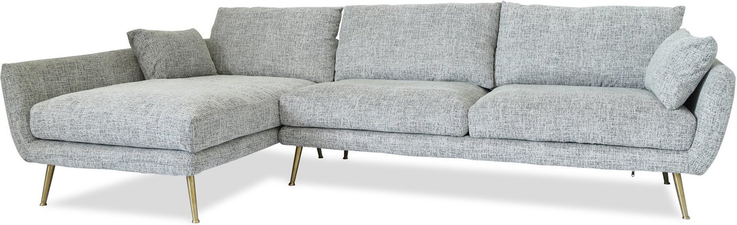 Edloe Finch Sectional Sofa Sofas and Loveseat Fabric color: Fulton grey Contemporary